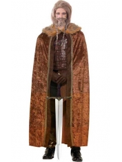 Brown Cape Faux Fur Cape - Adult Viking Costume 